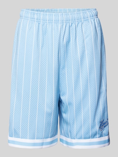 KARL KANI Loose Fit Shorts mit Label-Stitching Hellblau 2