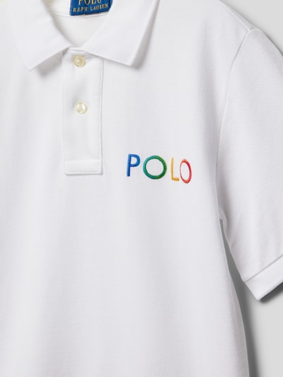 Polo Ralph Lauren Teens Poloshirt mit Label-Stitching Weiss 2