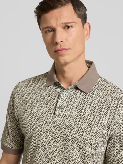 ARMANI EXCHANGE Poloshirt met korte knoopsluiting Taupe - 3