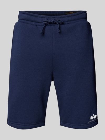 Alpha Industries Sweatshorts mit elastischem Bund und Tunnelzug Marine 2