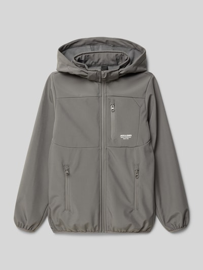 Jack & Jones Jack met labelprint, model 'THEO' Middengrijs - 1