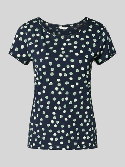 Tom Tailor Regular Fit T-Shirt aus reiner Baumwolle Marine 2