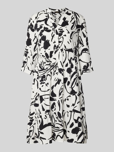 More & More Knielanges Kleid mit Allover-Print Offwhite 2
