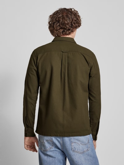 Jack & Jones Slim fit vrijetijdsoverhemd met borstzakken met klep, model 'DARREN' Donkergroen - 5