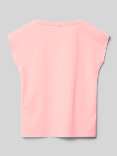 s.Oliver RED LABEL T-Shirt mit Motiv-Print Neon Pink 3