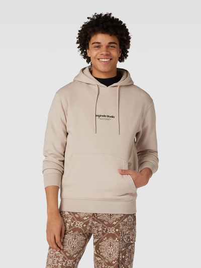 Jack & Jones Hoodie met labelprint, model 'JORVESTERBRO' Offwhite - 4