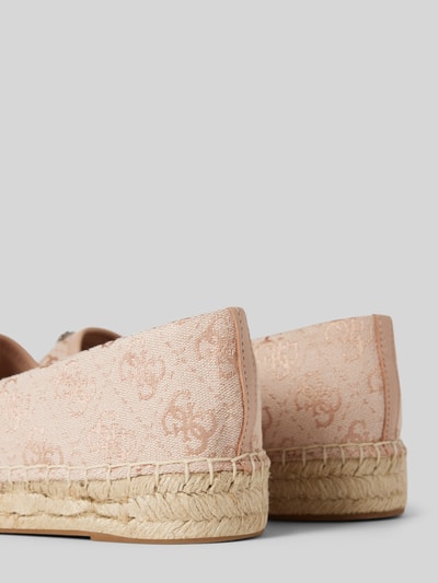 Guess Espadryle z aplikacją z logo model ‘JOLANDE’ Jasnoróżowy 2