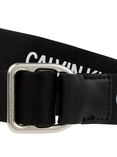 Calvin Klein Jeans Gürtel mit Lederbesatz Schwarz 2