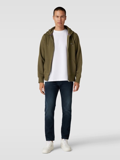 Gant Sweatjacke mit Kapuze Oliv 1