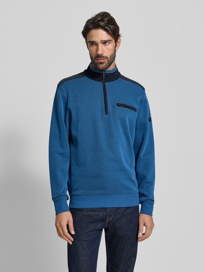 bugatti Bluza ze stójką model ‘Selanik’ Królewski niebieski 4