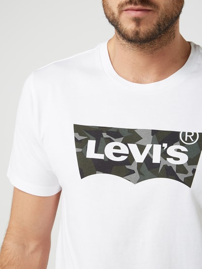 Levi's® T-shirt z nadrukiem z logo  Biały 3