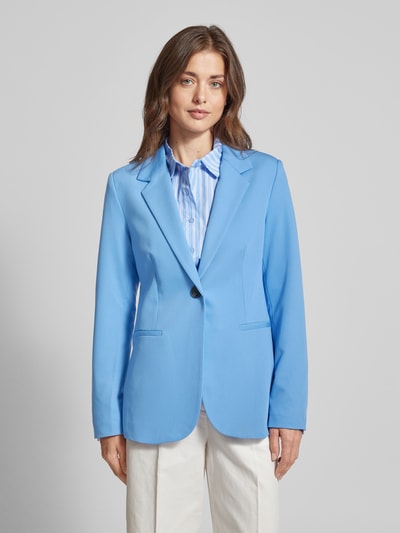 Kaffe Blazer mit Paspeltaschen in unifarbenem Design Blau 4