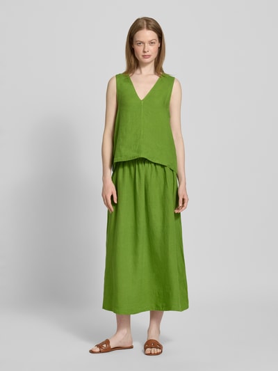 Selected Femme Regular Fit Wendetop aus reinem Leinen Modell 'LINNA' Grass 1