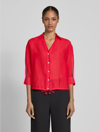Zero Regular Fit Bluse mit 3/4-Arm Rot 4