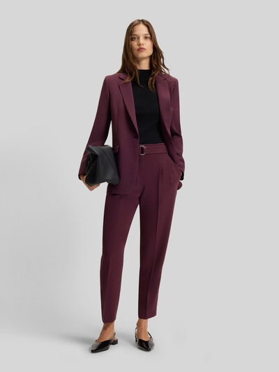 BOSS Regular Fit Blazer mit Reverskragen Bordeaux 1