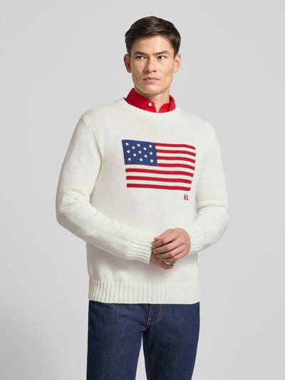 Polo Ralph Lauren Sweter z dzianiny z okrągłym dekoltem Złamany biały 4