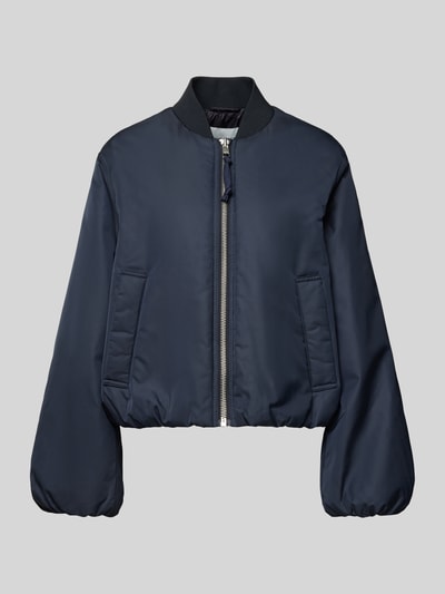 Produktfoto, Regular Fit Bomberjacke mit College-Kragen von Marc O'Polo Denim, uni navy, ritsluiting, elastische boorden, steekzakken.