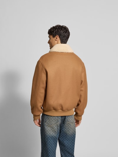 MAISON KITSUNÉ Jacke mit Reißverschluss Camel 5