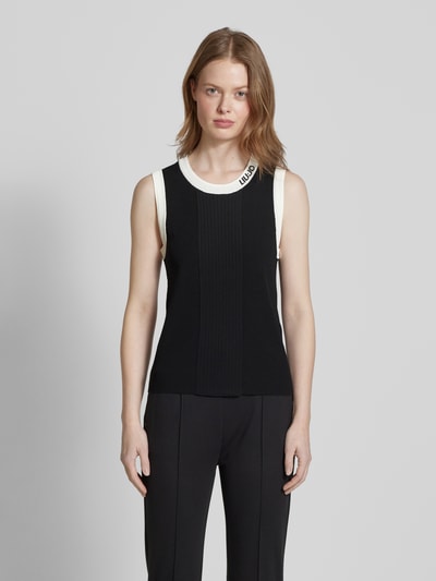 LIU JO SPORT Tanktop mit Strukturmuster Black 4