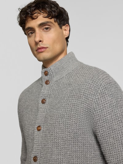 Polo Ralph Lauren Kurtka z dzianiny z mieszanki wełny z nakładanymi kieszeniami Antracytowy melanż 3