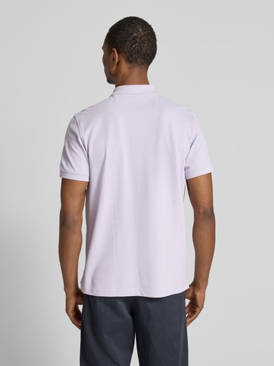 MCNEAL Regular Fit Poloshirt mit Knopfleiste und Label-Stitching Lila 5