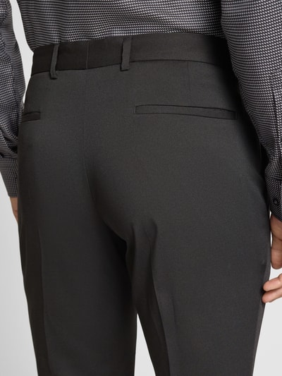 s.Oliver BLACK LABEL Slim fit pantalon met persplooien Zwart - 3
