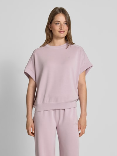 BOSS Orange Loose Fit T-Shirt mit Label Stitching Modell 'ENARI' Rosa 4