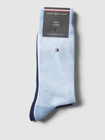 Tommy Hilfiger Sokken met logoprint in een set van 2 paar, model 'Birdeye' Bleu - 3