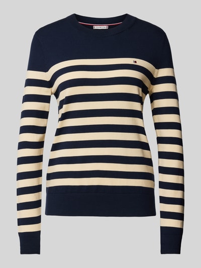 Tommy Hilfiger Strickpullover mit Logo-Stitching Marine 2