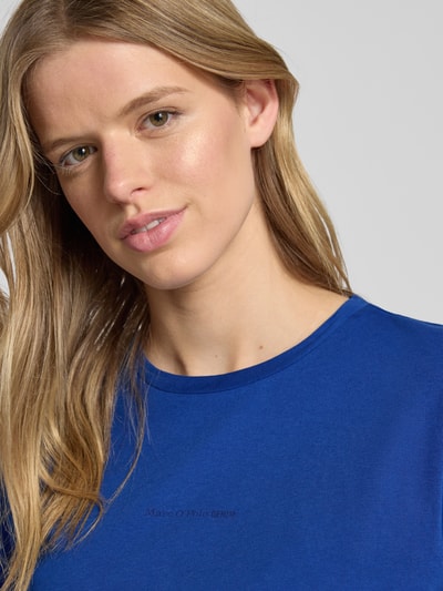 Marc O'Polo Denim T-shirt met ronde hals en labeldetail Koningsblauw - 3