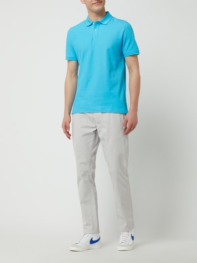 Montego Poloshirt van piqué Oceaanblauw - 1