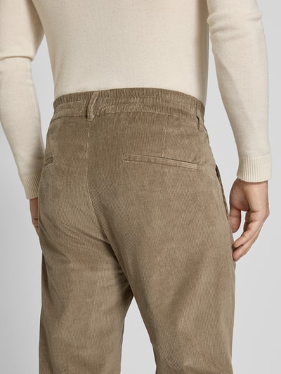 Drykorn Ribcordbroek met Franse steekzakken Beige - 3