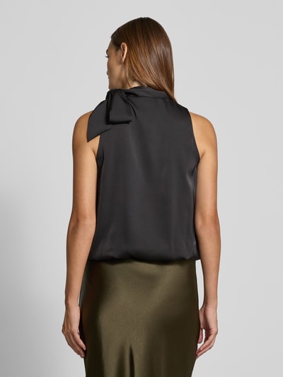 Neo Noir Top bluzkowy z satyny model ‘Veda’ Czarny 5