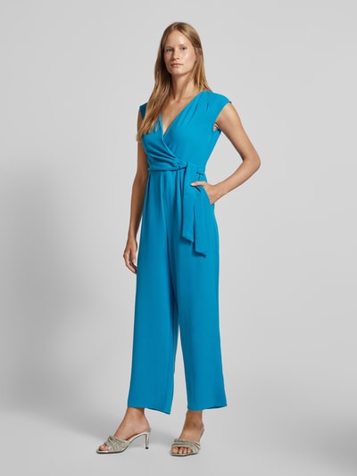 Zero Jumpsuit mit V-Ausschnitt Petrol 1