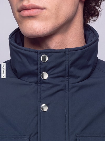 Selected Funktionsjacke mit hohem Stehkragen Modell 'MATTIS' Dunkelblau 3