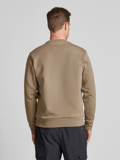 BOSS Green Sweatshirt mit Label-Print Beige 5