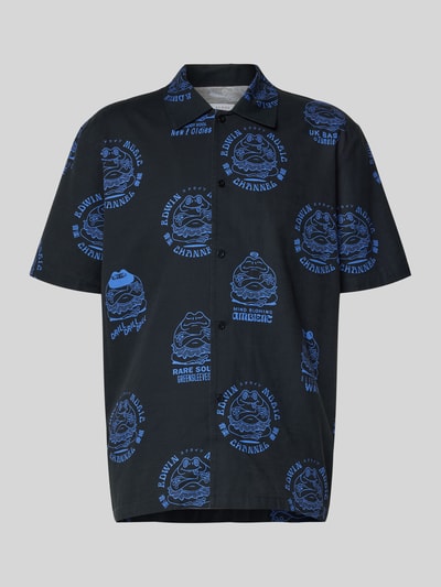 Edwin Regular fit vrijetijdsoverhemd met kentkraag Zwart - 2