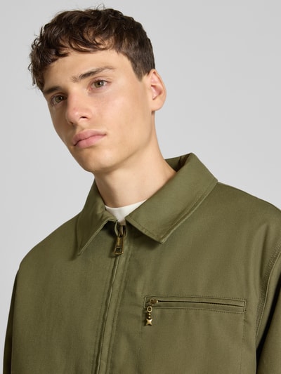 Hugo Blue Regular Fit Jacke aus Baumwoll-Canvas Modell 'BLAKE2531' Oliv 3