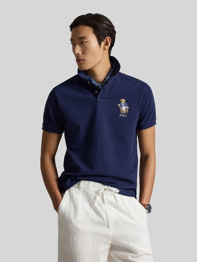 Polo Ralph Lauren Regular Fit Poloshirt mit Polo-Bear-Stitching Marine 4