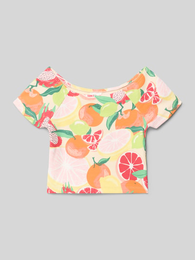 s.Oliver RED LABEL Regular Fit T-Shirt aus Baumwoll-Mix Rosa 1