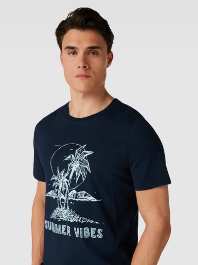 MCNEAL T-shirt met motiefprint Donkerblauw - 3