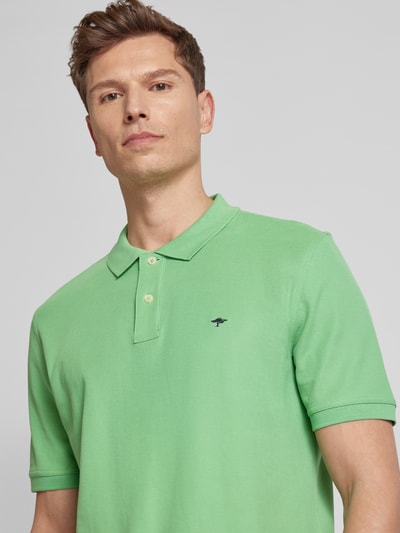 Fynch-Hatton Regular fit poloshirt met logostitching Lichtgroen - 3