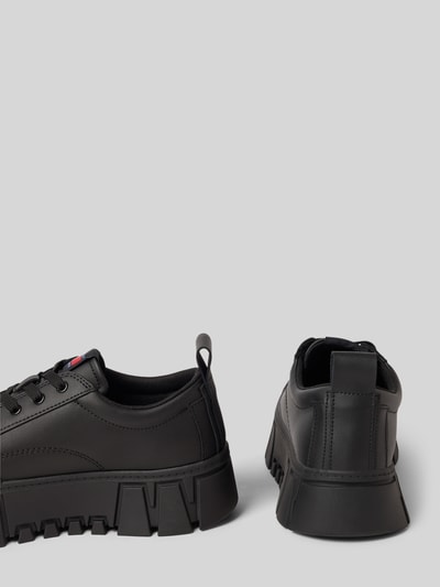 Tommy Jeans Low Top Sneaker aus Leder-Mix Black 2