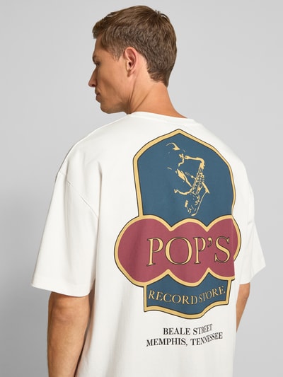 Don´t Waste Culture Oversized T-Shirt mit Logo-Print Modell 'Zalira' Offwhite 3