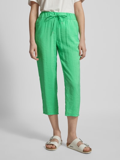 Toni Dress Spodnie materiałowe o skróconym kroju regular fit model ‘Pia’ Jabłkowozielony 4