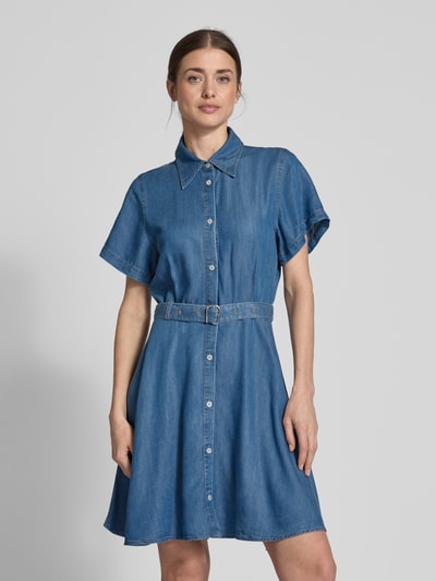 HUGO Jeanskleid mit Gürtel Modell 'Kastami' Hellblau 4
