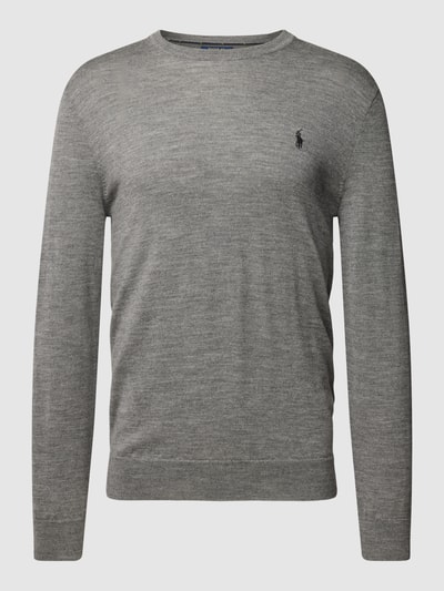 Polo Ralph Lauren Gebreide pullover met labelstitching Lichtgrijs - 2