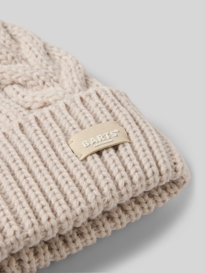 Barts Czapka beanie z szerokim brzegiem model ‘Zirani’ Złamany biały 2