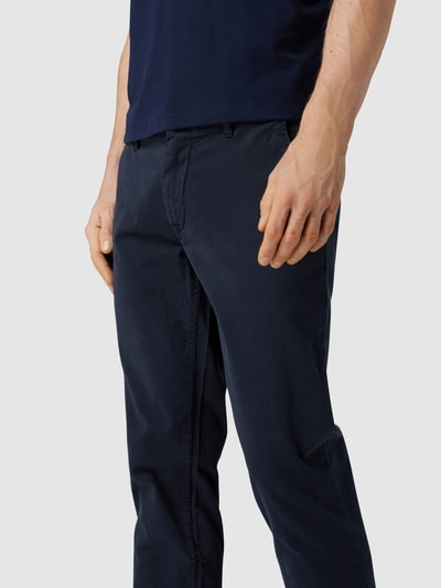 BOSS Orange Slim Fit Chino mit Stretch-Anteil Marine 3