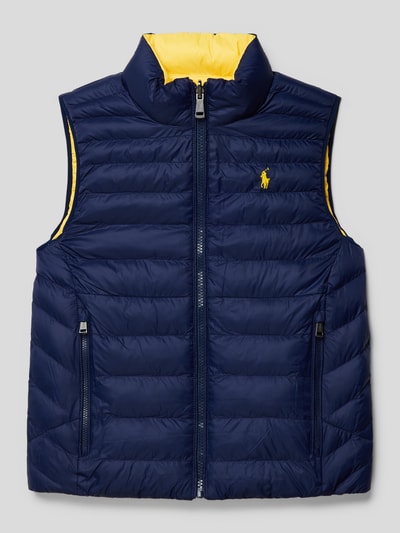 Polo Ralph Lauren Teens Bodywarmer met labelstitching Marineblauw - 4